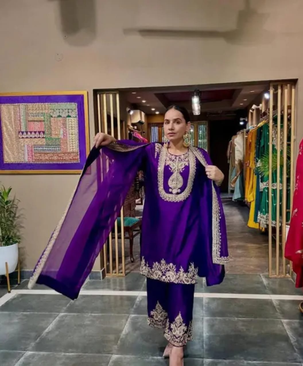 Chinnon Silk Suit - Image 2