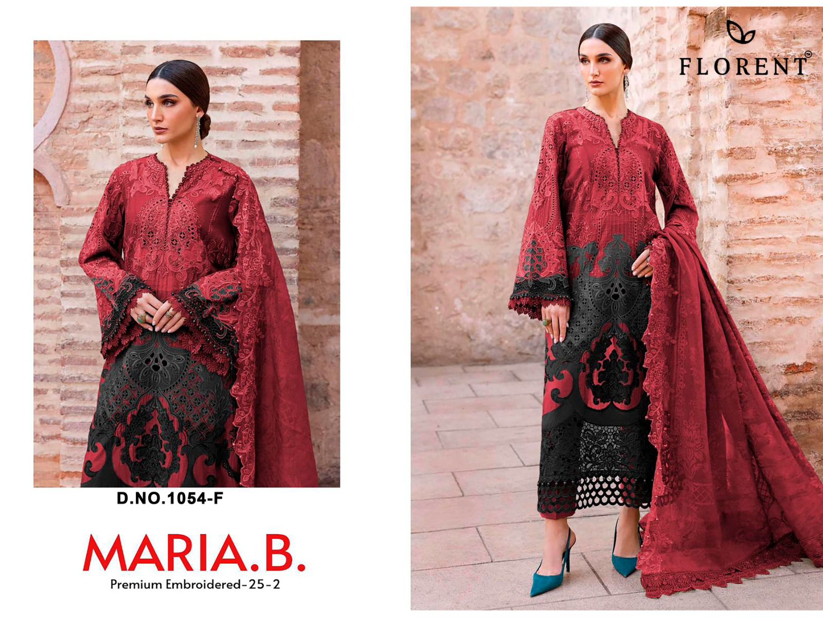 Maria-B, Pure Cotton Embroidered - Image 2